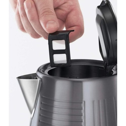Електрочайник Russell Hobbs Geo Steel, 1.7л, метал, чорний