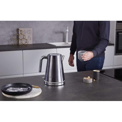 Електрочайник Russell Hobbs Geo Steel, 1.7л, метал, чорний