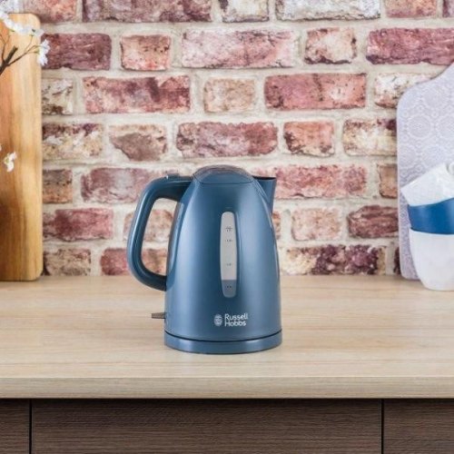 Електрочайник Russell Hobbs Textures 1.7л, пластик, сірий
