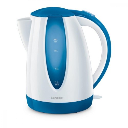Електрочайник Sencor 1.8л, Strix, пластик, біло-синій