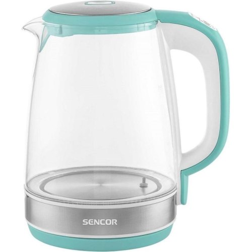 Електрочайник Sencor 2л, Strix, скло, 5 темп.реж, зелений