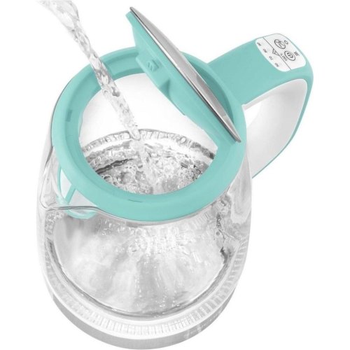 Електрочайник Sencor 2л, Strix, скло, 5 темп.реж, зелений