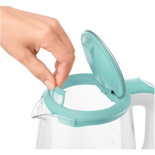 Електрочайник Sencor 2л, Strix, скло, 5 темп.реж, зелений