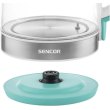 Електрочайник Sencor 2л, Strix, скло, 5 темп.реж, зелений