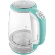 Електрочайник Sencor 2л, Strix, скло, 5 темп.реж, зелений