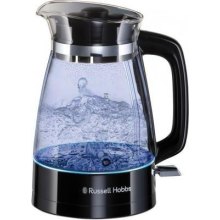 Електрочайник Russell Hobbs Hourglass 1.7л, скло, підсвічування, чорно-сріблястий