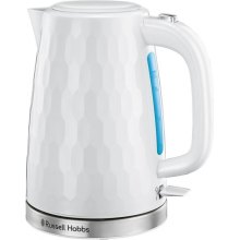 Електрочайник Russell Hobbs Honeycomb 1.7л, пластик, білий