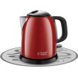 Електрочайник Russell Hobbs Colours Plus Mini 1л, метал, червоно-чорний