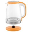 Електрочайник Sencor 2л, Strix, скло, 5 темп.реж, помаранчевий