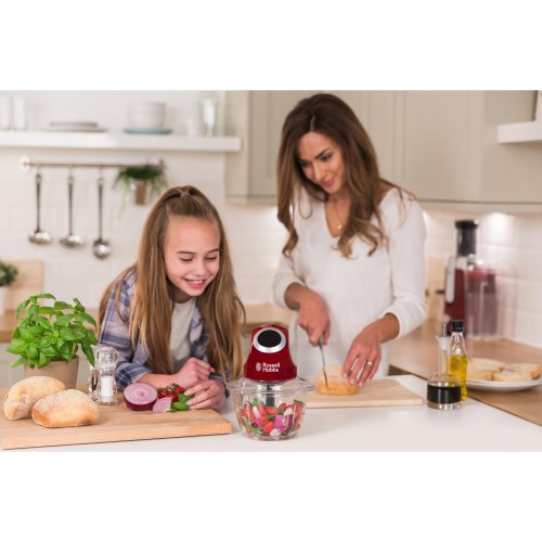 Подрібнювач Russell Hobbs Desire, 200Вт, чаша-1000мл, скло, корпус-пластик, червоний