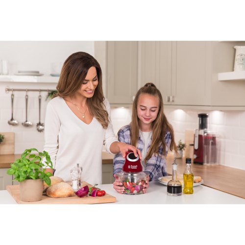 Подрібнювач Russell Hobbs Desire, 200Вт, чаша-1000мл, скло, корпус-пластик, червоний