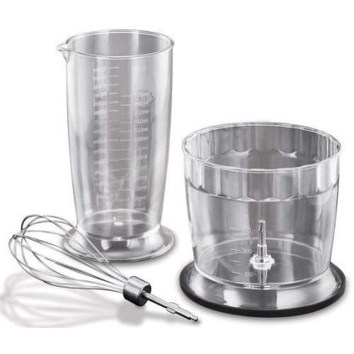 Блендер Russell Hobbs заглибний Matte Black 500Вт, 3в1, чаша-700мл, чопер-500мл, чорний