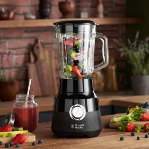 Блендер Russell Hobbs стаціонарний Matte Black 650Вт, чаша-1500мл, чорний