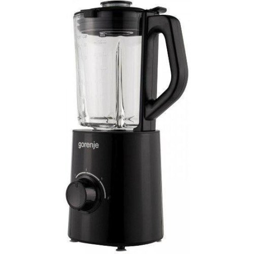 Блендер Gorenje стаціонарний 800Вт, чаша-1500мл, скло, чорний