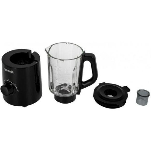 Блендер Gorenje стаціонарний 800Вт, чаша-1500мл, скло, чорний