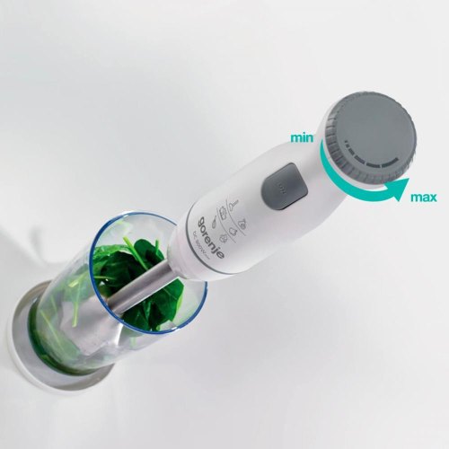 Блендер Gorenje заглибний 800Вт, 4в1, чаша-500мл, подрібнювач, білий