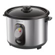 Рисоварка Sencor, 500Вт, чаша-1,5л, електр. керування , знімна кришка, нерж. сталь, сірий