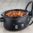 Повільноварка Russell Hobbs SouseVide, 350Вт, чаша-6.5л, електронне керув., 2 щупи, вакууматор, нерж. сталь, чорний