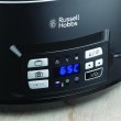 Повільноварка Russell Hobbs SouseVide, 350Вт, чаша-6.5л, електронне керув., 2 щупи, вакууматор, нерж. сталь, чорний