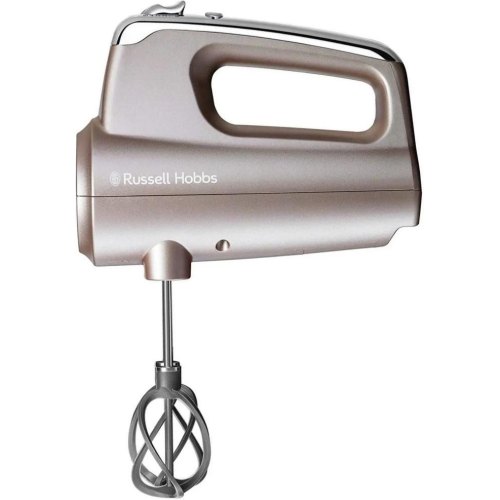 Міксер Russell Hobbs ручний Smoky Quartz, 350Вт, насадки-4, турборежим, сріблястий