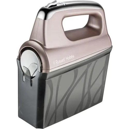 Міксер Russell Hobbs ручний Smoky Quartz, 350Вт, насадки-4, турборежим, сріблястий