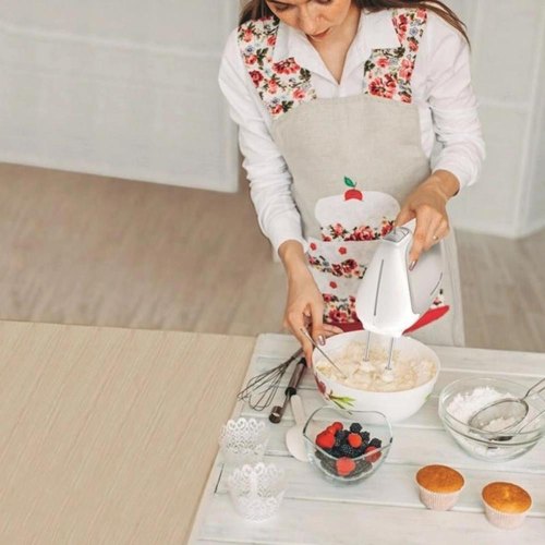 Міксер Tefal ручний Prep'Mix 450Вт, насадки-4, турборежим, сірий