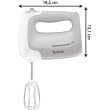 Міксер Tefal ручний Prep'Mix 450Вт, насадки-4, турборежим, сірий