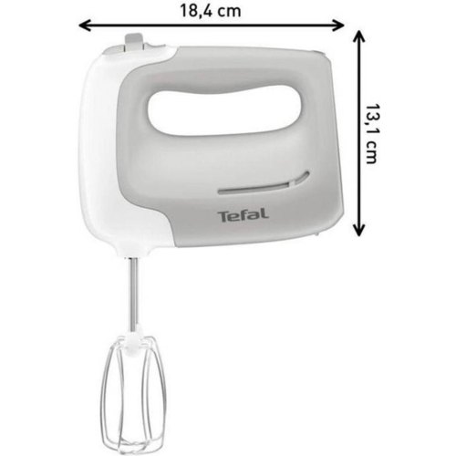 Міксер Tefal ручний Prep'Mix 450Вт, насадки-4, турборежим, сірий