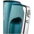 Міксер Russell Hobbs ручний Turquoise, 350Вт, насадки-4, турборежим, бірюзовий
