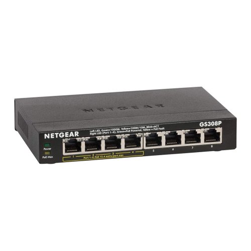 Комутатор Netgear GS308P (GS308P-100PES)