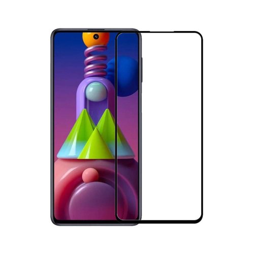 Захисне скло Full screen PowerPlant для Samsung Galaxy M51, Black