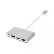 Перехідник PowerPlant Type-C (M) - 4*USB 2.0/3.0, HDMI, Type-C (F)