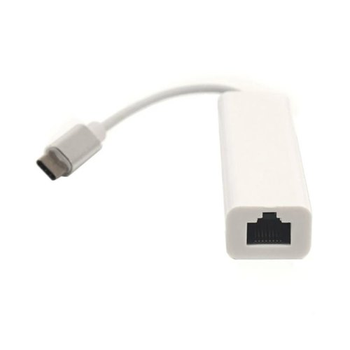 Перехідник PowerPlant USB 3.1 Type-C - 3 порта USB 2.0 + Ethernet
