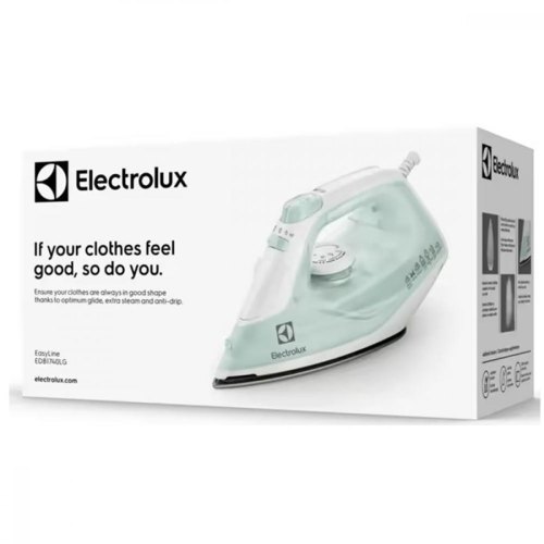 Праска Electrolux, 2400Вт, 250мл, паровий удар 110гр, керам. підошва, зелено-білий