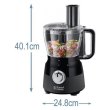 Кухонна машина Russell Hobbs Matte Black 600Вт, чаша-пластик, корпус-пластик, чорний
