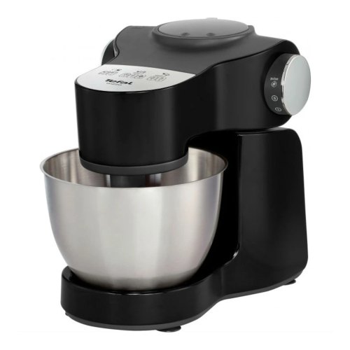 Кухонна машина Tefal Wizzo Upgrade 1000Вт, чаша-пластик, корпус-пластик, насадок-6, чорний