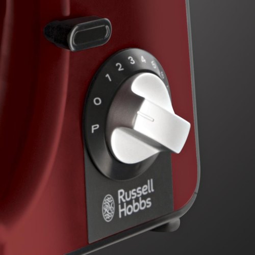 Кухонна машина Russell Hobbs Desire 1000Вт, чаша-метал, корпус-пластик, насадок-4, червоний