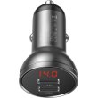 АЗП Baseus Digital Display Dual USB 4.8A Car Charger 24W, Grey