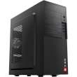 Корпус 2E ALFA (E190-3U) MidT,2xUSB2.0,1xUSB3.0,сталь(бокова панель), без БЖ,чорний