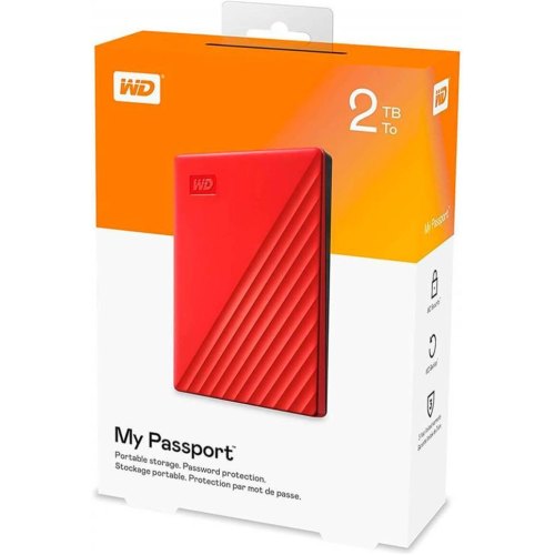 Зовнішній жорсткий диск 2TB Western Digital My Passport (WDBYVG0020BRD-WESN)
