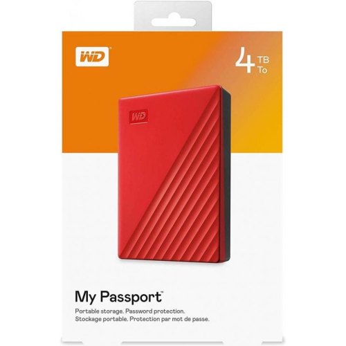 Зовнішній жорсткий диск 4TB Western Digital My Passport (WDBPKJ0040BRD-WESN)