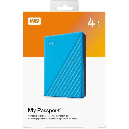 Зовнішній жорсткий диск 4TB Western Digital My Passport (WDBPKJ0040BBL-WESN)