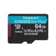 microSDXC 64GB Kingston Canvas Go! Plus Class 10 UHS-I U3 V30 A2 (SDCG3/64GB)