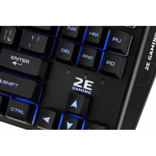Клавіатура дротова, 2E GAMING KG355 LED 87key USB Black UKR