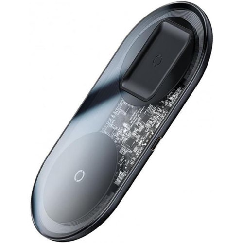 Бездротовий зарядний пристрій Baseus Simple 2in1 Wireless Charger Pro Edition For Phones+Pod