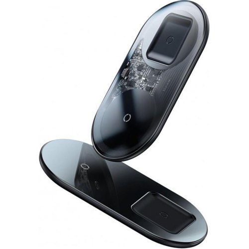 Бездротовий зарядний пристрій Baseus Simple 2in1 Wireless Charger Pro Edition For Phones+Pod