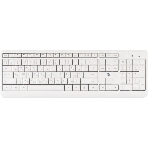 Клавіатура бездротова 2E KS220 WL White (2E-KS220WW)
