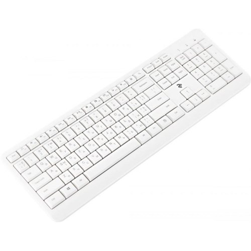 Клавіатура бездротова, 2E KS220 WL White