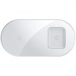 БЗП Baseus Simple 2in1 Wireless Charger 18W Max For Phones+Pods White