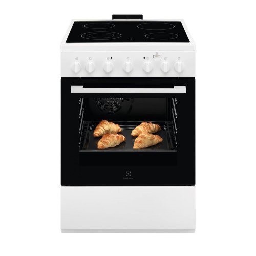 Плита Electrolux електрична склокерамічна, 58л, 60x60см, конвекція, пара, білий